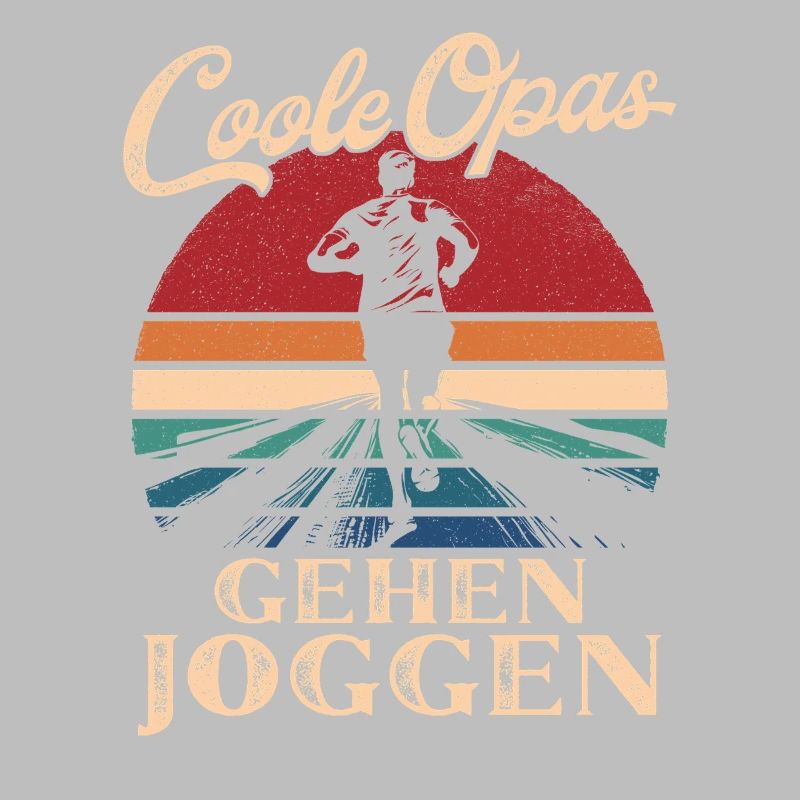 Cool Grandpas Walking Jogging Retro Grandpa