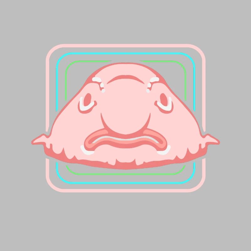 Blobfisch Tiefsee Grumpy Introvertiert Geschenk