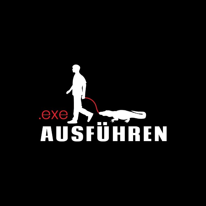 Exe Ausführen IT Nerd Spruch Computer PC