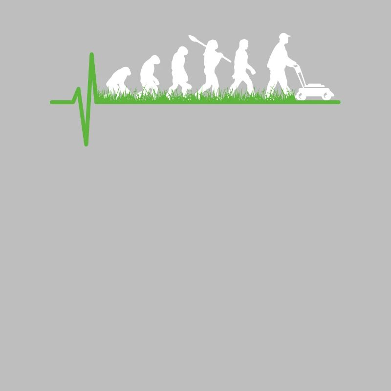 Rasen mähen Gärtner Evolution Geschenk
