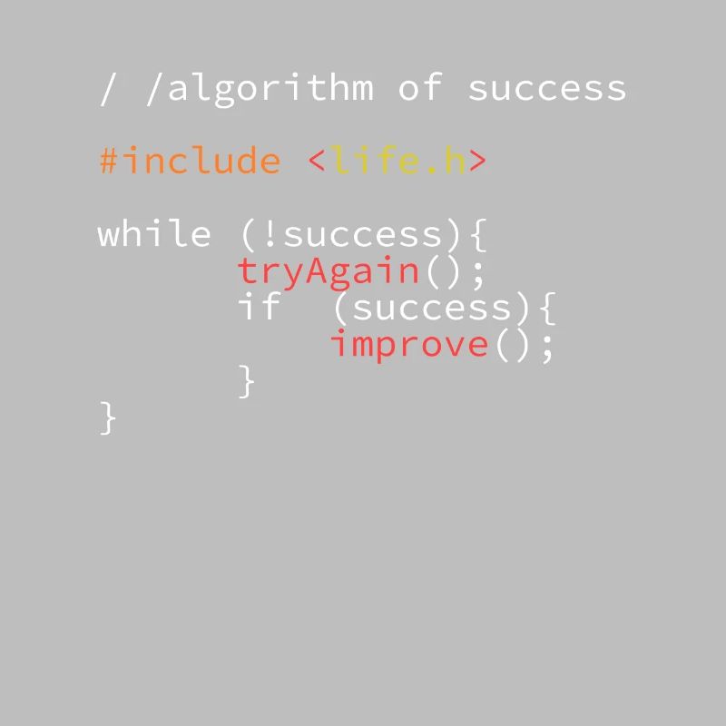 Algorithm of success Nerd Programmcode Entwickler