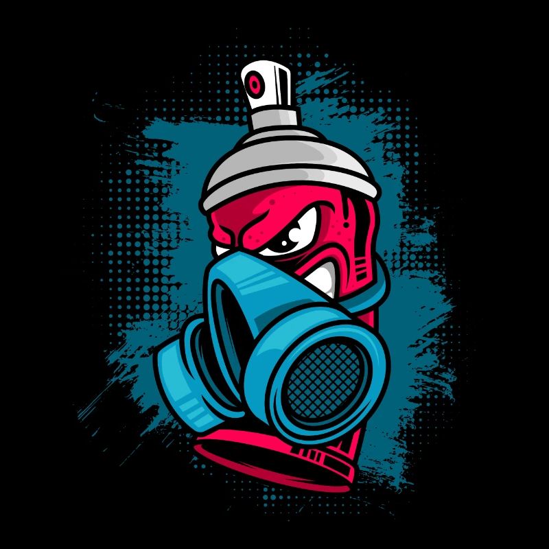 Spray Can Painter Art Graffiti