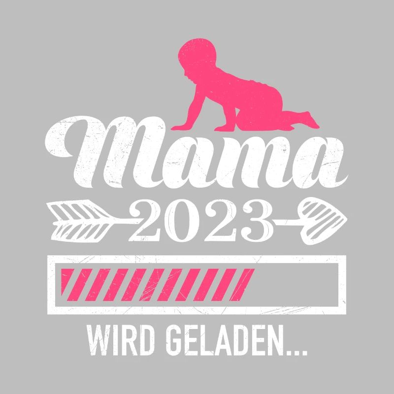 Mama 2023 loading Mutter schwanger Mädchen Mama