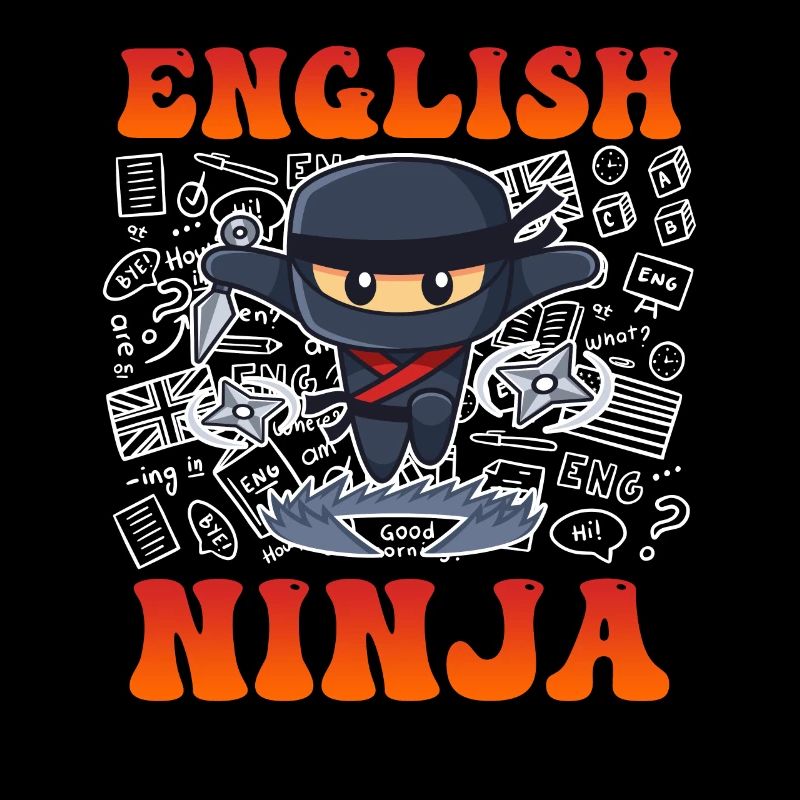 Englischlehrer Ninja ich bin Englisch Lehrer