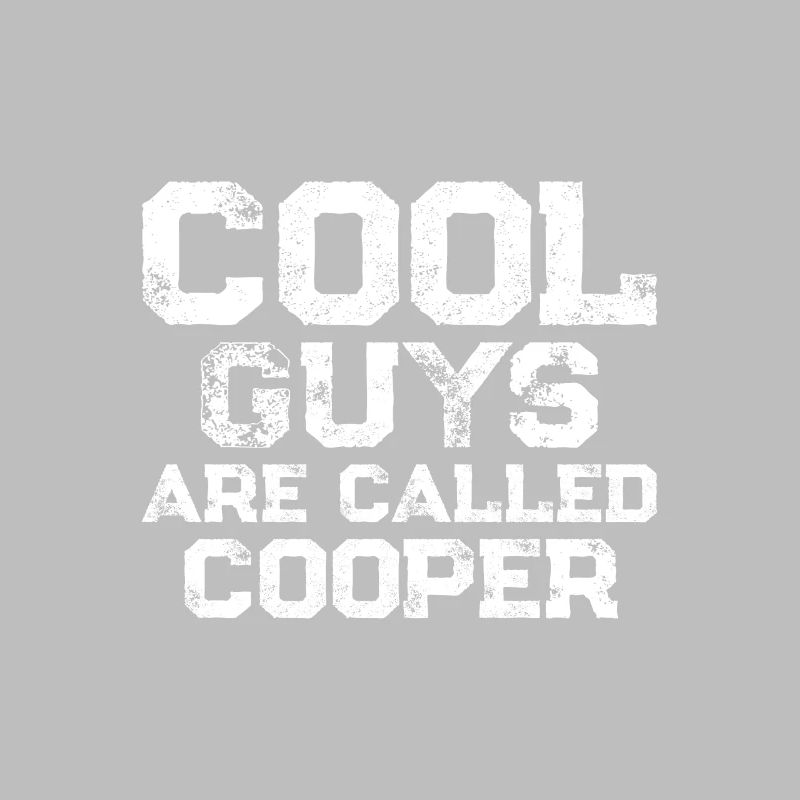 Les gars cool s’appellent Cooper