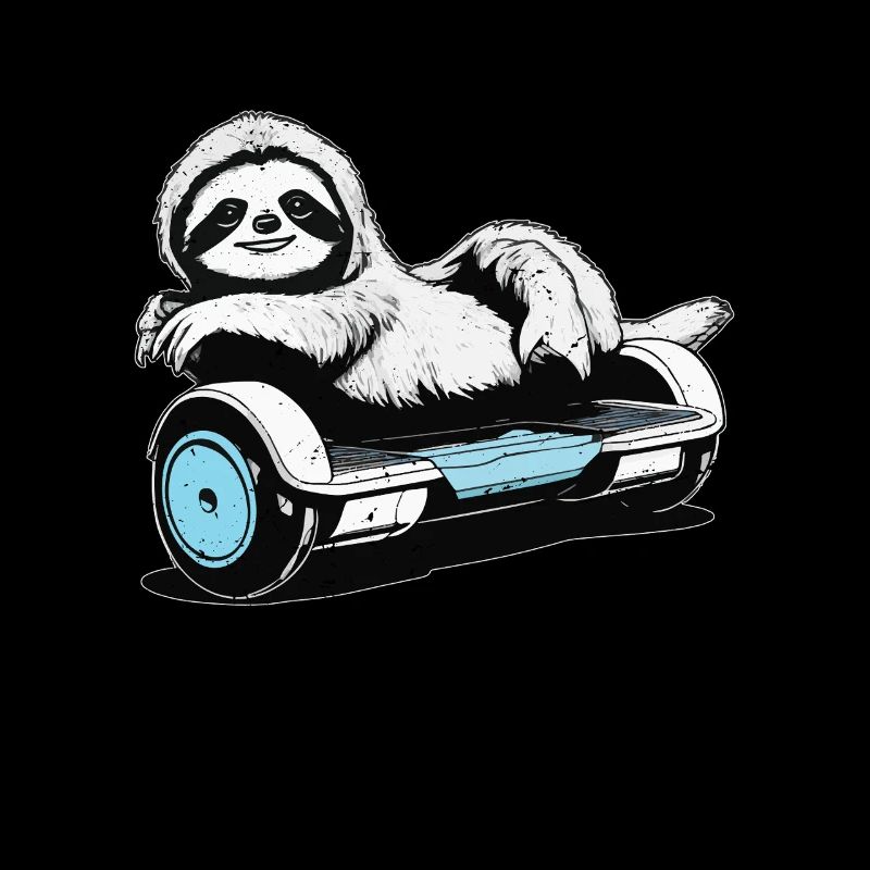 Sloth Life Ist Besser, Wenn Du Mit Dem Hoverboard