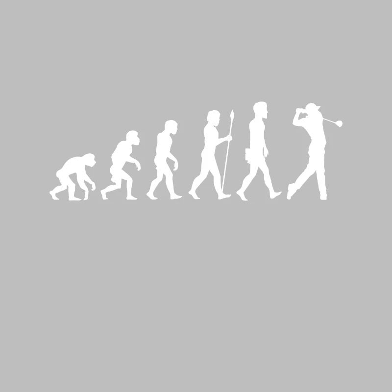 Golf Evolution Golfer Caddy Gift Golfer