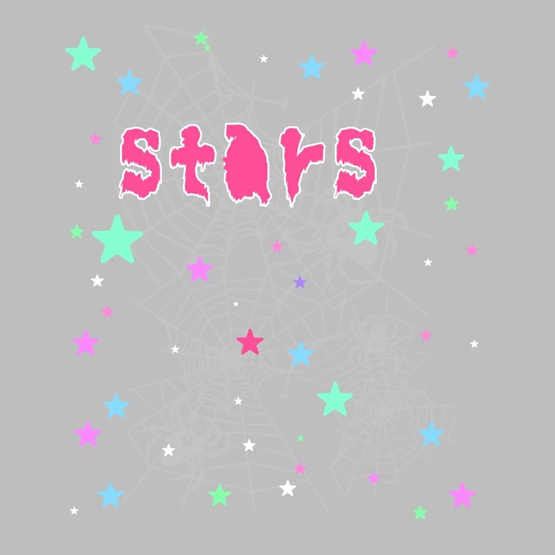 Stars, Spider, Graffiti, Spider Web, Star
