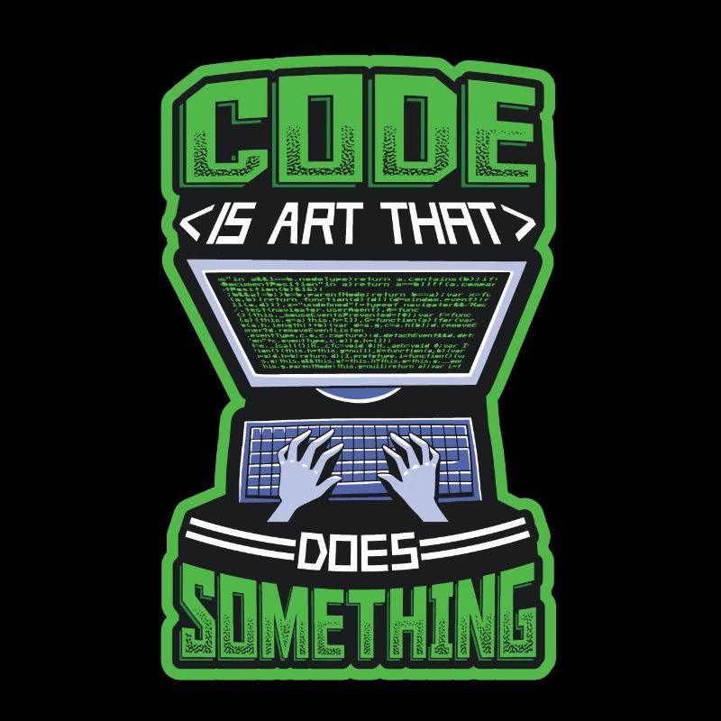Code is an art that does something programming