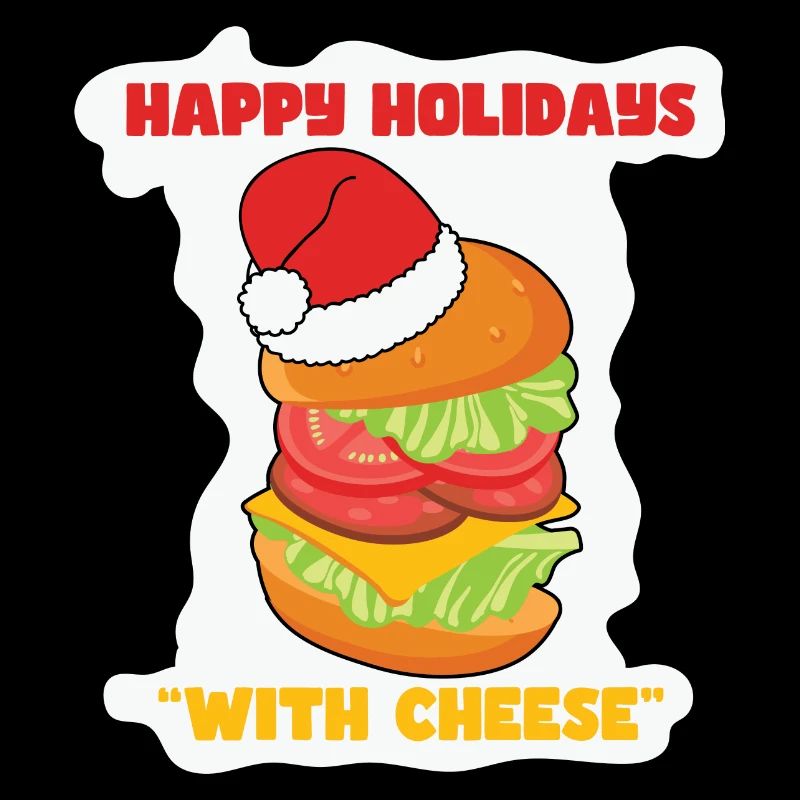 Joyeuses fêtes avec cheese burger