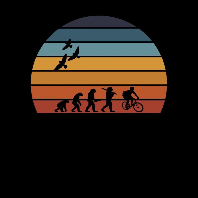 retro vintage sunset évolution CYCLISME