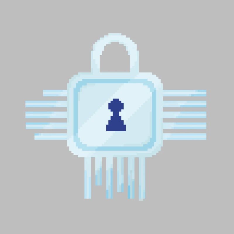 Retro Pixel IT Lock