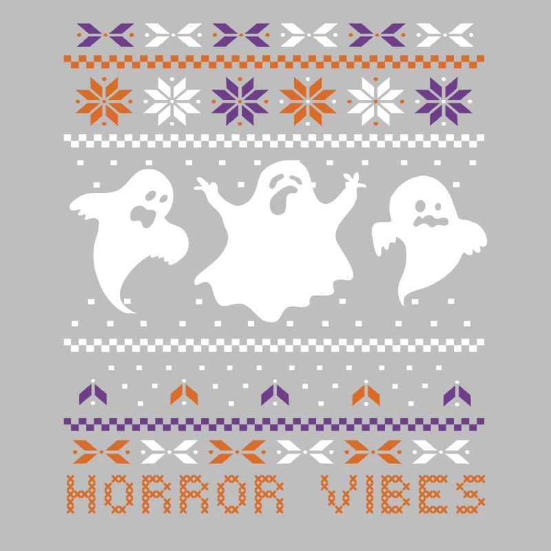 Stitch Pattern Ghost Creatures Horror Halloween