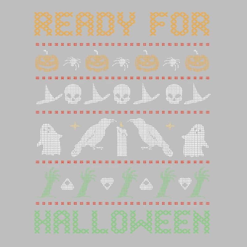 Stitch Pattern Horror Creatures Ready Halloween