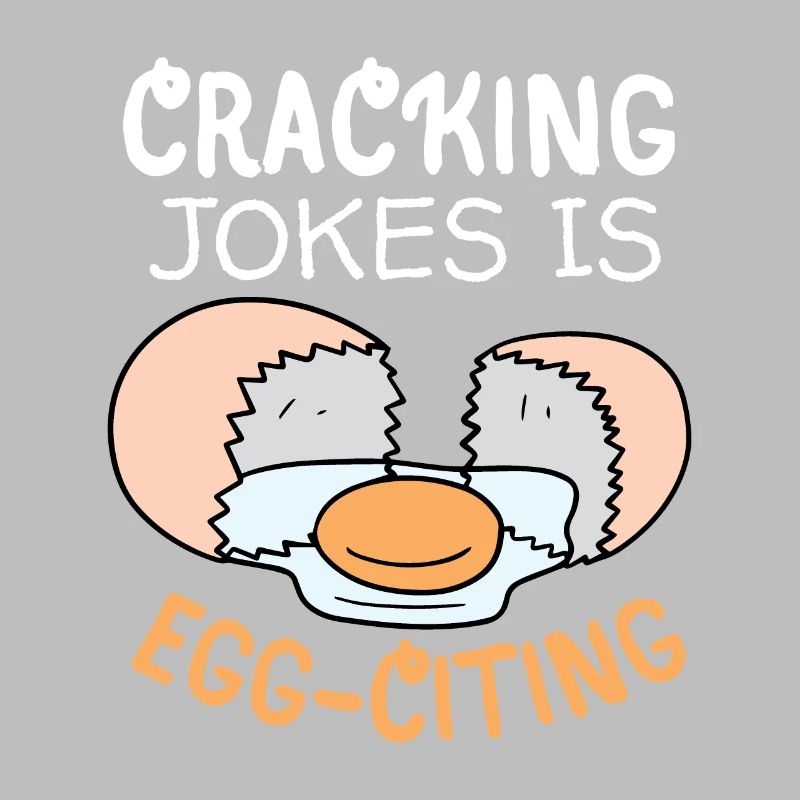Ei, Eier, lustiger Spruch, Pun Egg-citing Witz