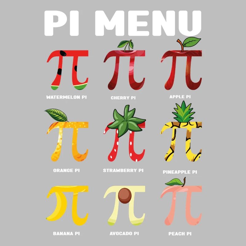 Pi Menu Fruit Pi Day Fun Math Art
