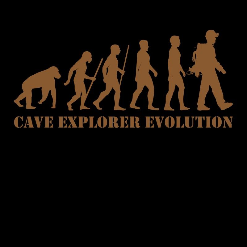 cave explorer evolution cave speleologist monkey