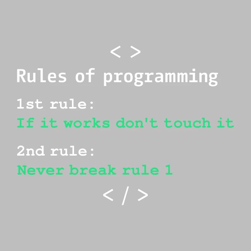Règles de programmation