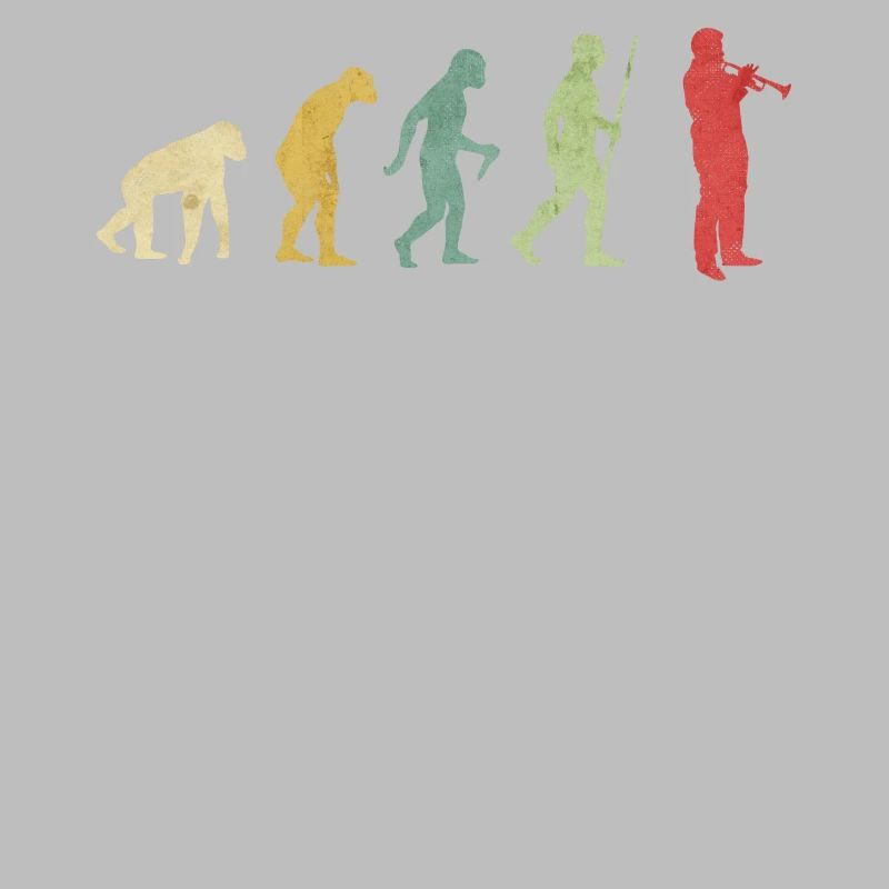 Trumpet Playing Man Evolution