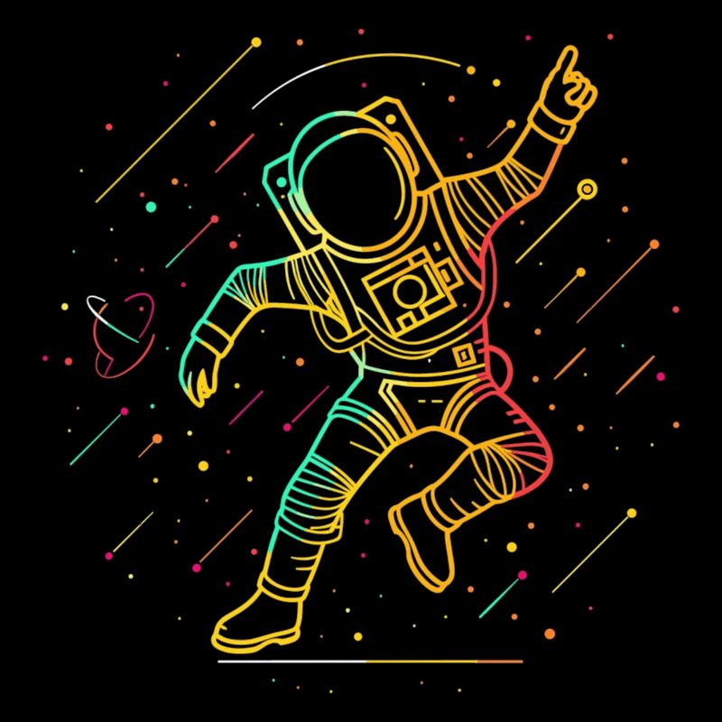 Astronaute Je danse dans l’espace Jumpstyle