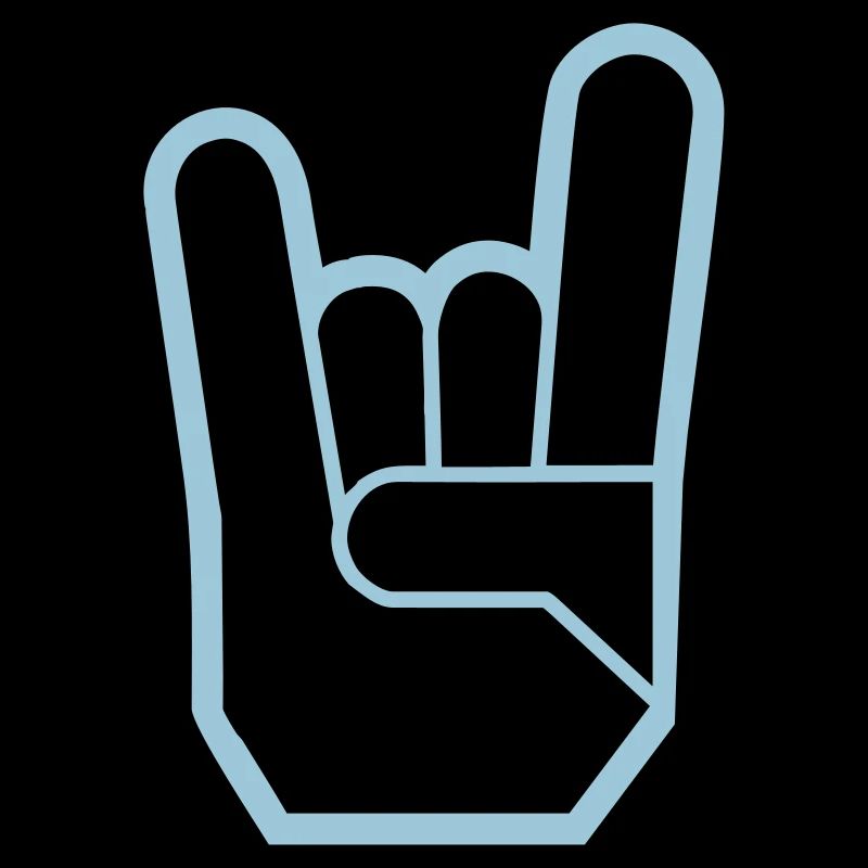 Rock Hand Pommesgabel Devilhand