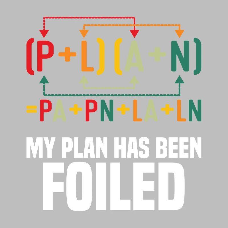 Mon plan a été déjoué Funny Math Teacher Pun Sci