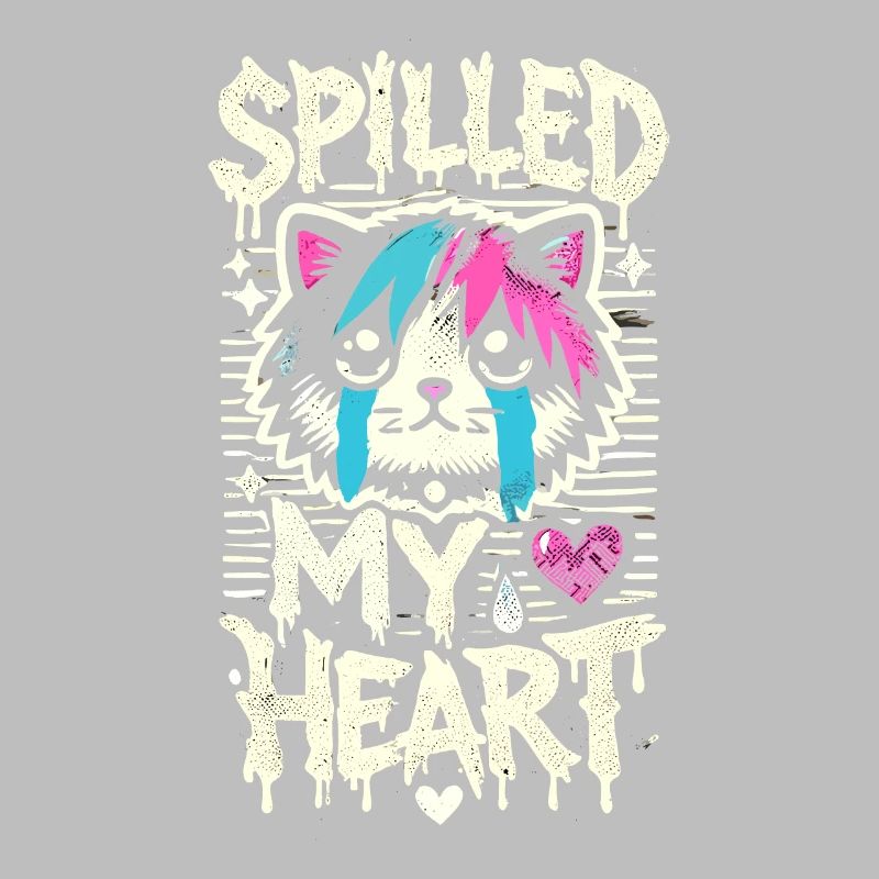 Emo Cat Design for Gothic Cat Lovers and