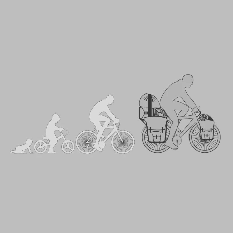 Evolution Radfahrer, Radreisender