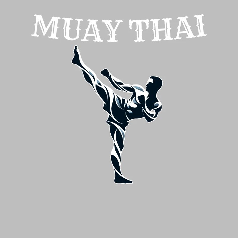 Conception de combattant Muay Thai