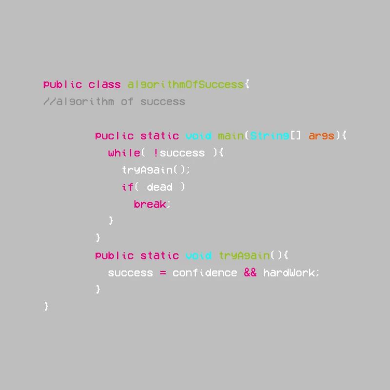 Algorithm Of Success - Coder - Informatiker