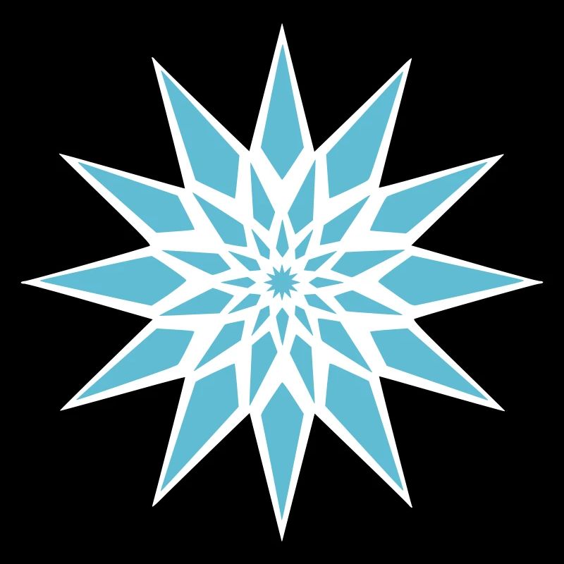 Cristal de glace étoilée