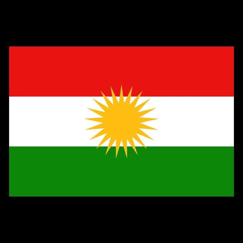 Coffre à drapeau kurde