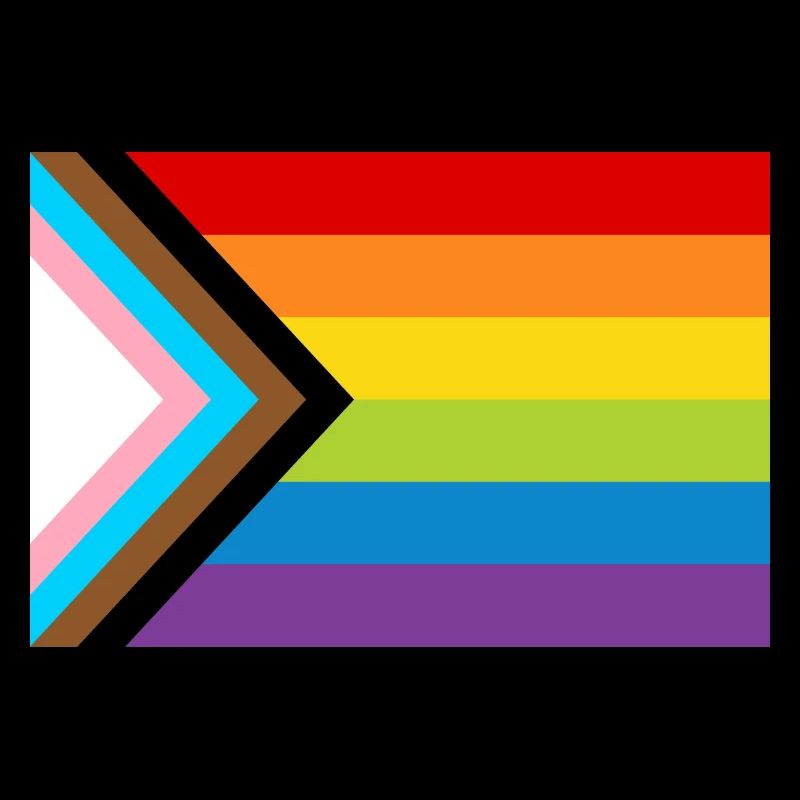 Drapeau de la fierté LGBT / Nouveau drapeau de progrès arc-en-ciel