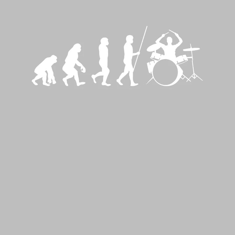 Schlagzeug Drummer Evolution Geschenk