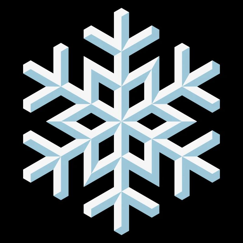 flocon de neige 3D (Neige / Flocon / Hiver)
