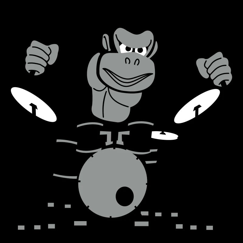 Drumming Gorilla