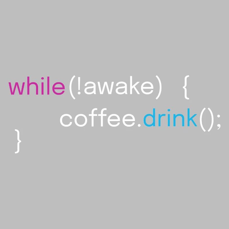 Funny Coffee and Coding Programmer Design