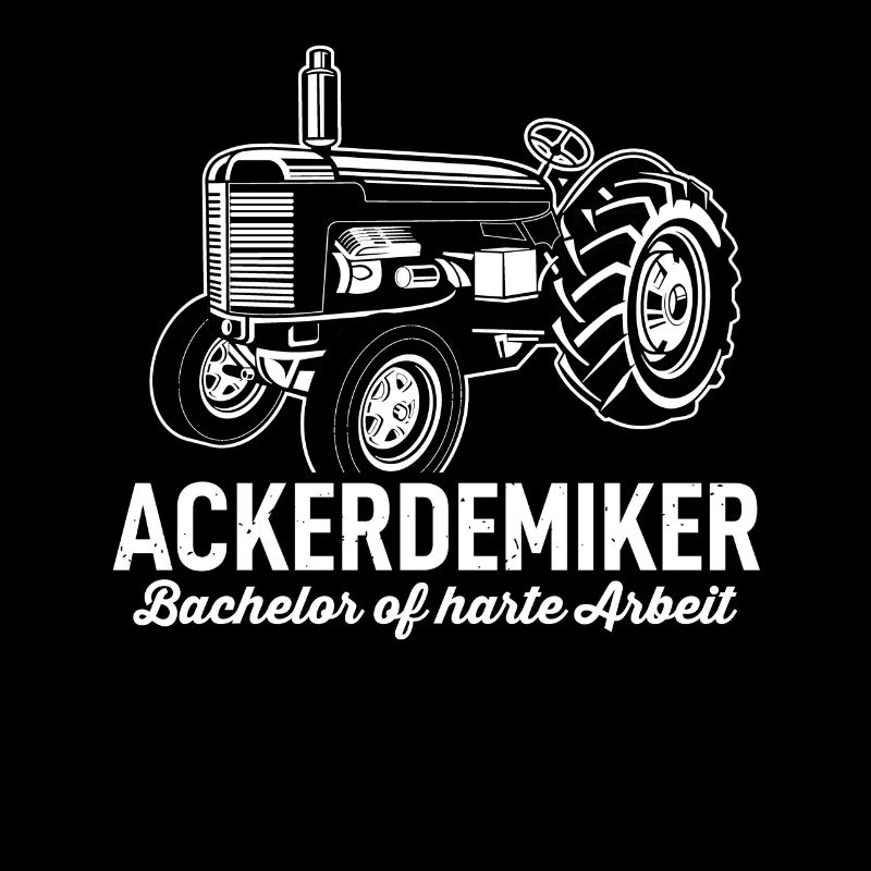 Ackerdemiker Traktor Bauer Evolution Landwirt Mann