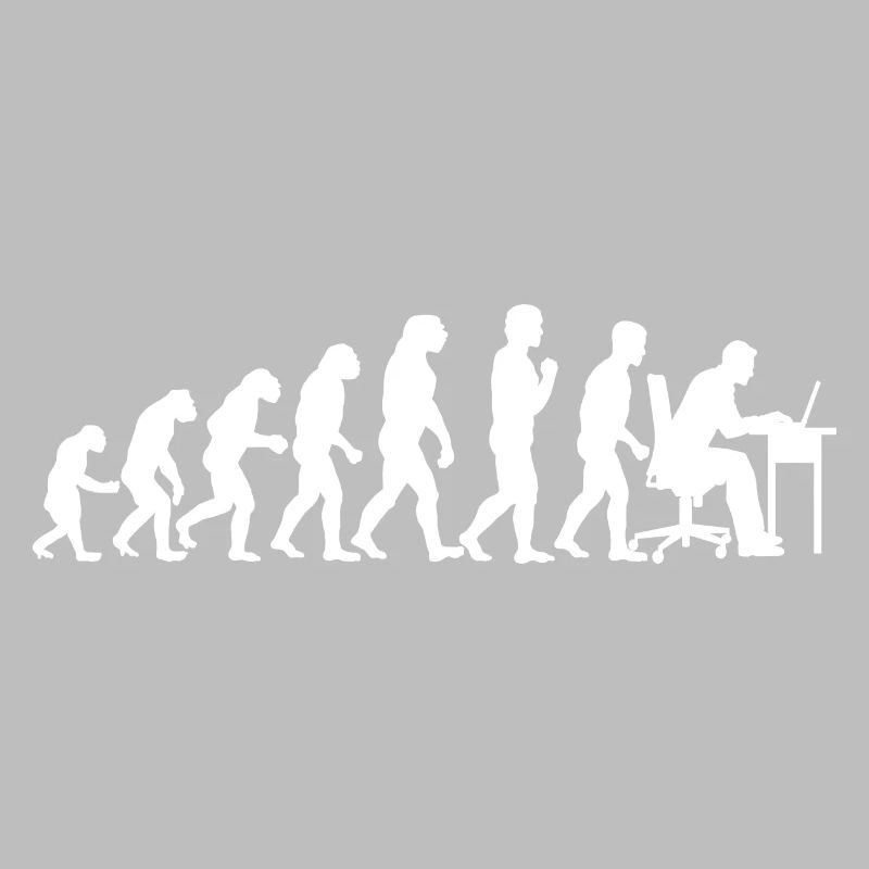 Evolution Computertechniker Nerd Programmierung