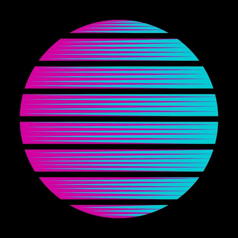 Circle gradient background template icon cool