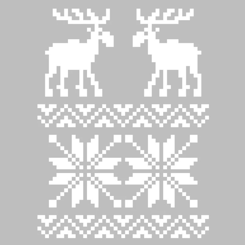 Elch-Muster-Weihnachtspullover