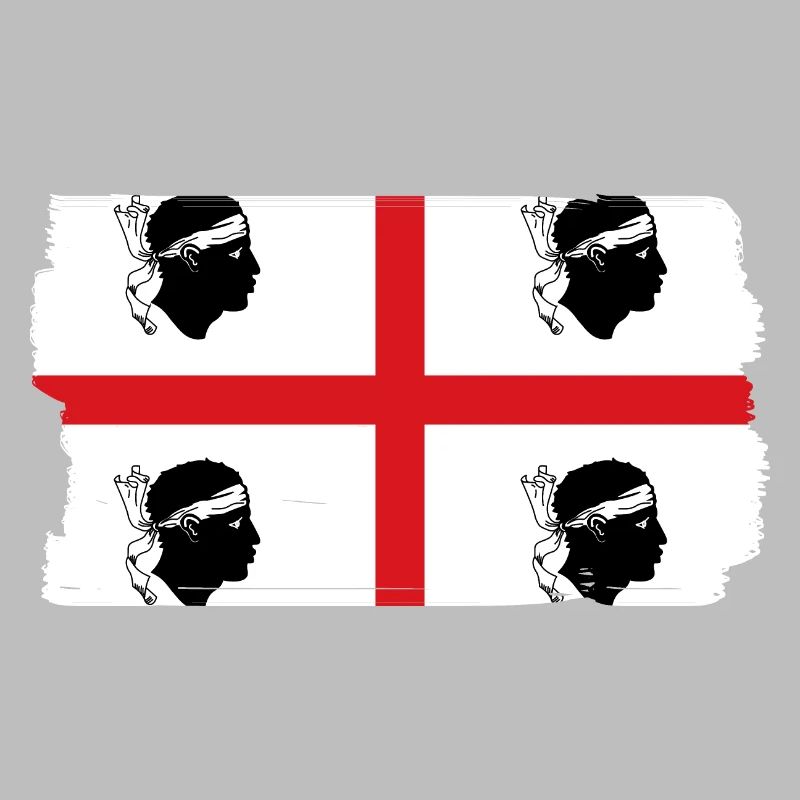 Drapeau de la Sardaigne Drapeau sarde Drapeau de la Sardaigne