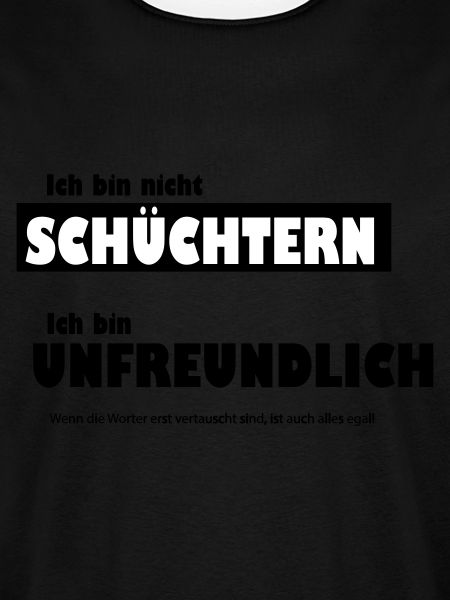 Unfreundlich oder schüchtern