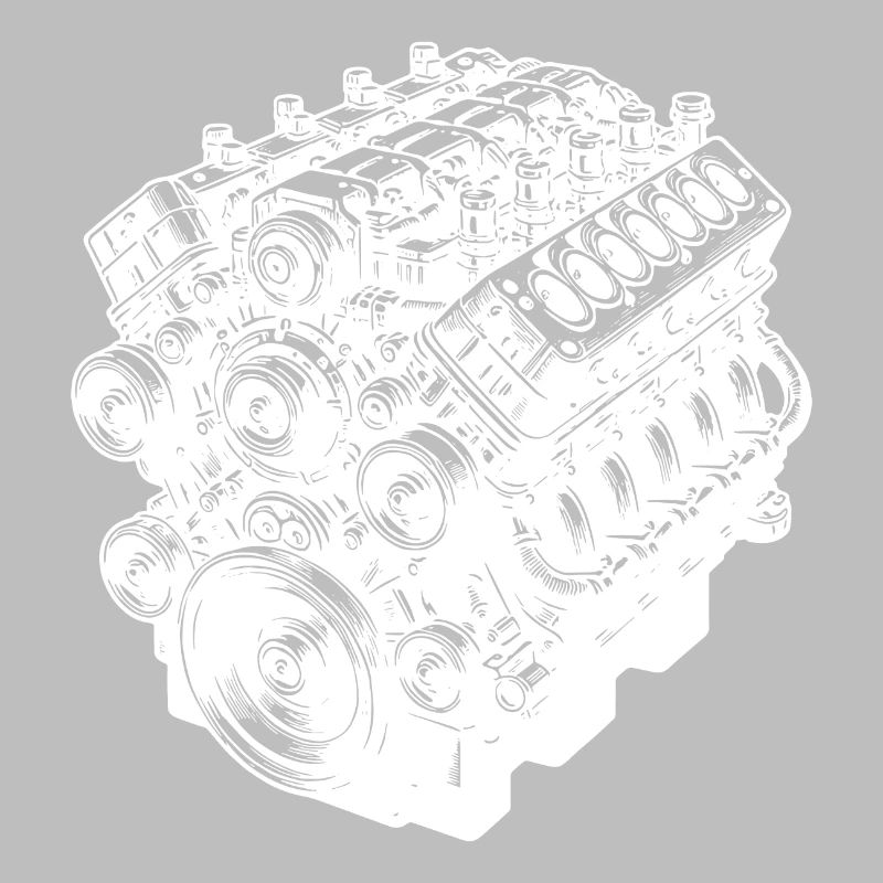 Engine Block Cylinder Displacement Fan Engine