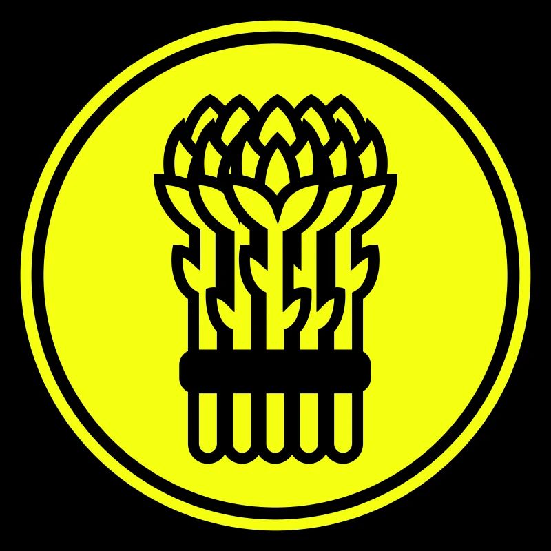 Cercle d’icônes d’asperges