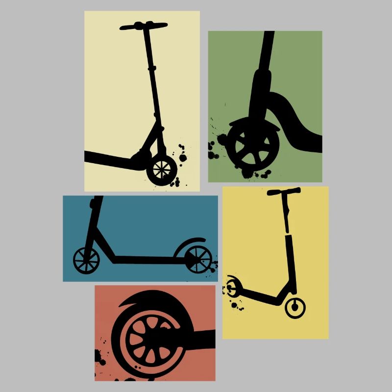 Roller vintage rollerfahrer geschenk