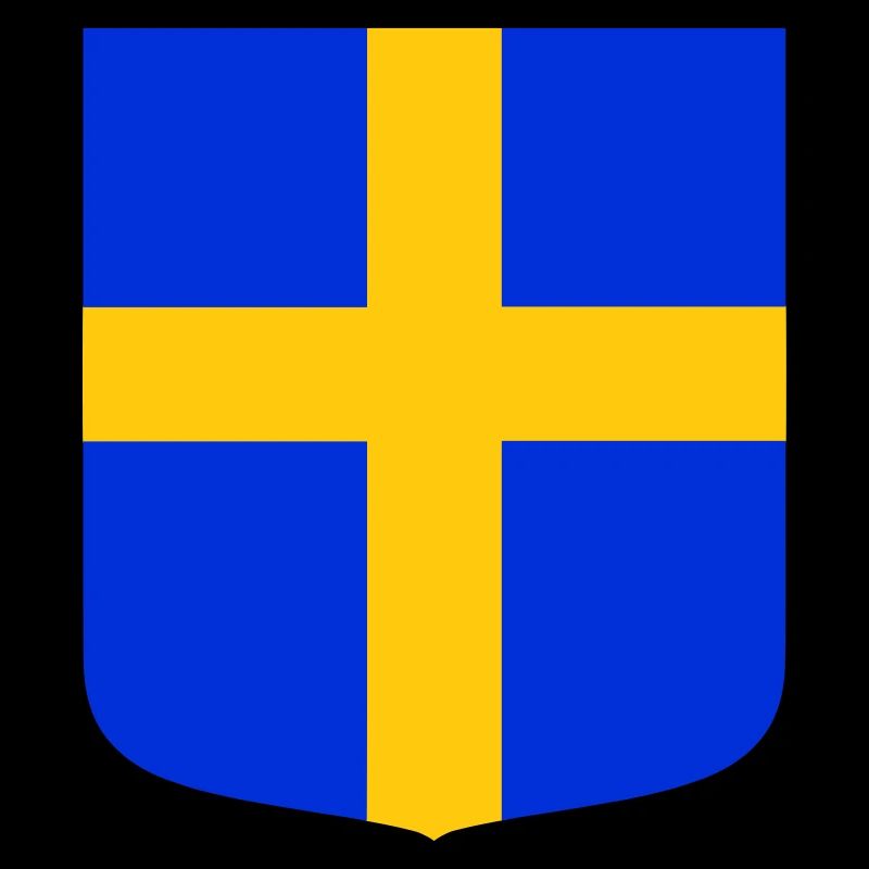 Drapeau bouclier Suède