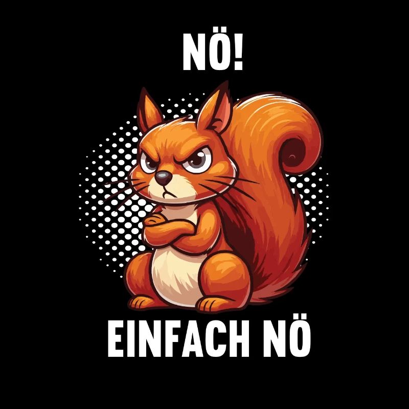 Nö Einfach Nö Eichhörnchen Eichhorn Nager Nagetier