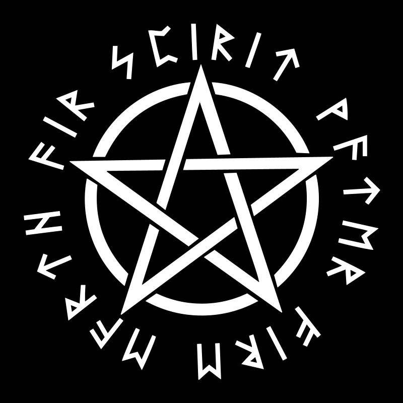 Pentagramm Rune Elemente Symbol