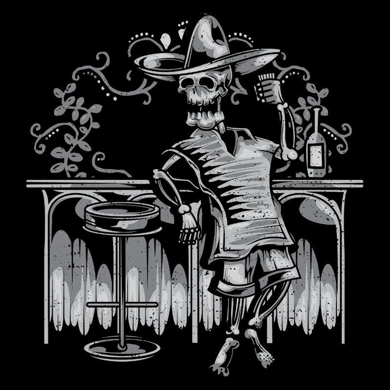 Drinking Skeleton - Halloween